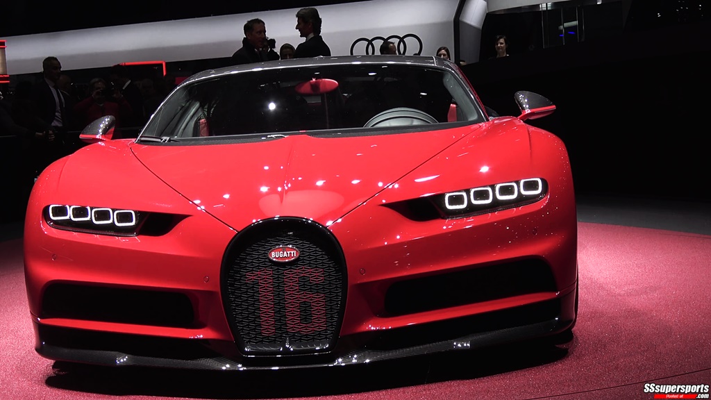2 bugatti chiron sport at the 2018 geneva motor show ...