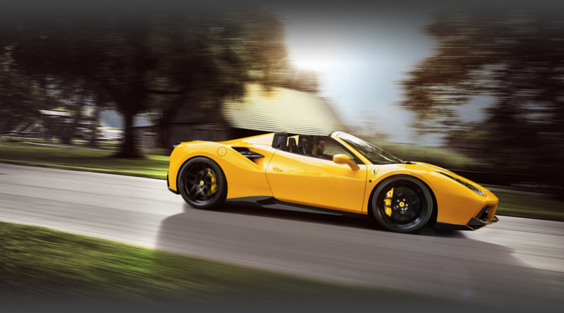 2-novitec-rosso-ferrari-488-spider-side-view-in-motion