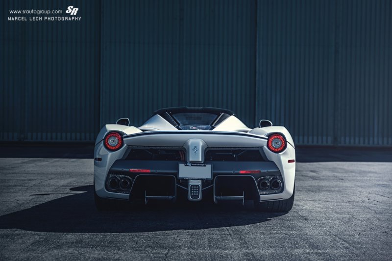 35-awesome-white-ferrari-laferrari-rear-view