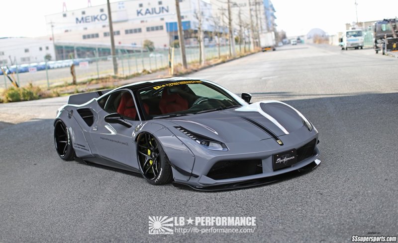 2 liberty walk ferrari 488 gtb front side view 800x490