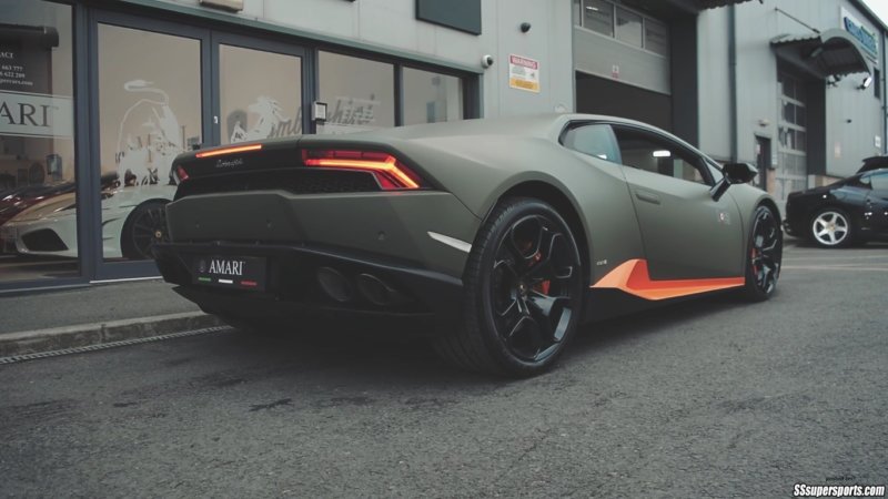 2 verde turbine lamborghini huracan avio orange livery rear side angle 800x450