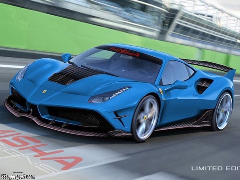 7-blue-ferrari-488-gtb-misha-designs-limited-edition-front-three-quarters