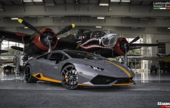 Grigio Falco Lamborghini Huracan Avio Visits the Lyon Air Museum category thumbnail