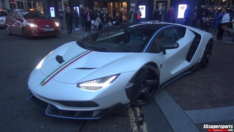 1-arab-white-lamborghini-centenario-front-three-quarters-london-night