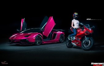 Metallic Pink Lamborghini Aventador and Chrome Red Ducati category thumbnail