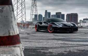 Nero Ferrari 488 Sits on Black and Red Wheels category thumbnail