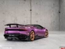 Purple on Gold Lamborghini Huracan Spyder news thumbnail
