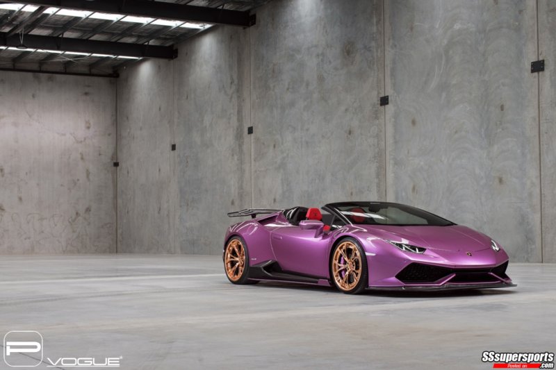2-purple-lamborghini-huracan-spyder-gold-rose-pur-wheels-front-side-view