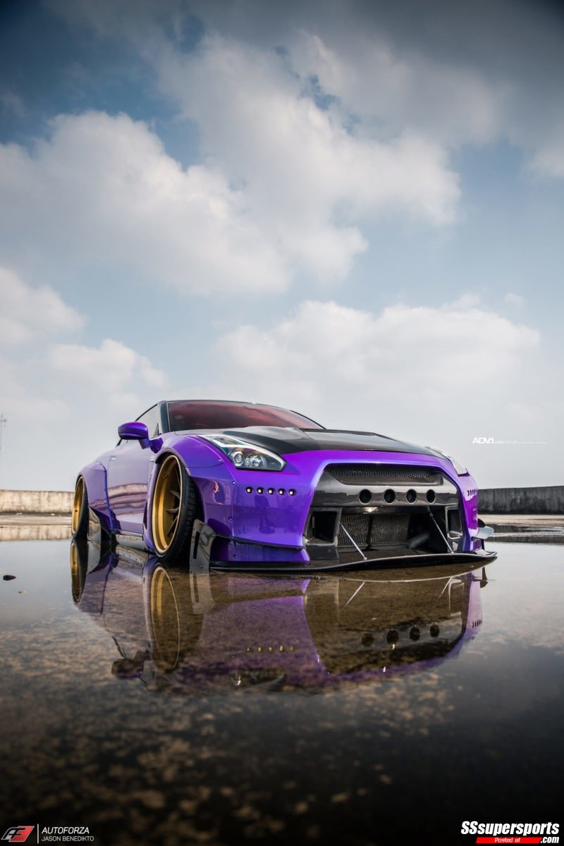 4-purple-pandem-rocket-bunny-nissan-gtr-r35-nismo-on-adv1-wheels-front-side