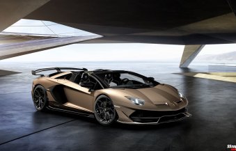 Lamborghini Aventador SVJ Roadster is a top-down golden Beast category thumbnail